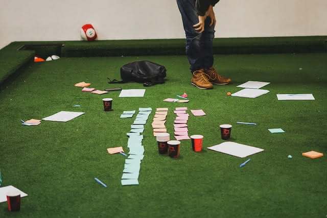 Typical Workshop Setup with Post-It
